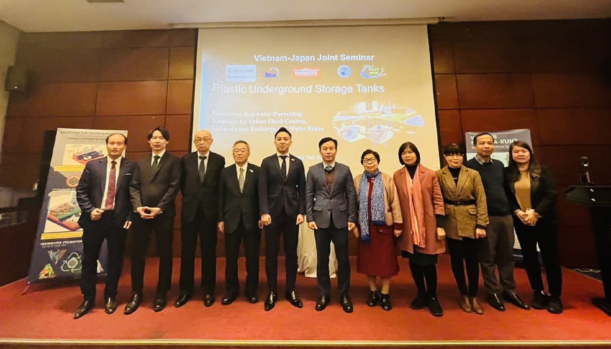 JICA hỗ trợ khảo sát nhu cầu sử dụng bể ngầm chứa nước mưa để giảm thiểu ngập lụt